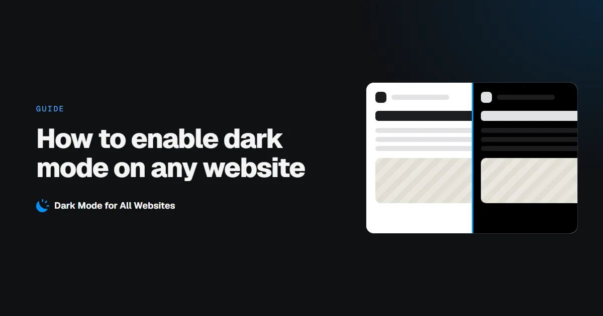 How to Enable Dark Mode on Any Website in Chrome